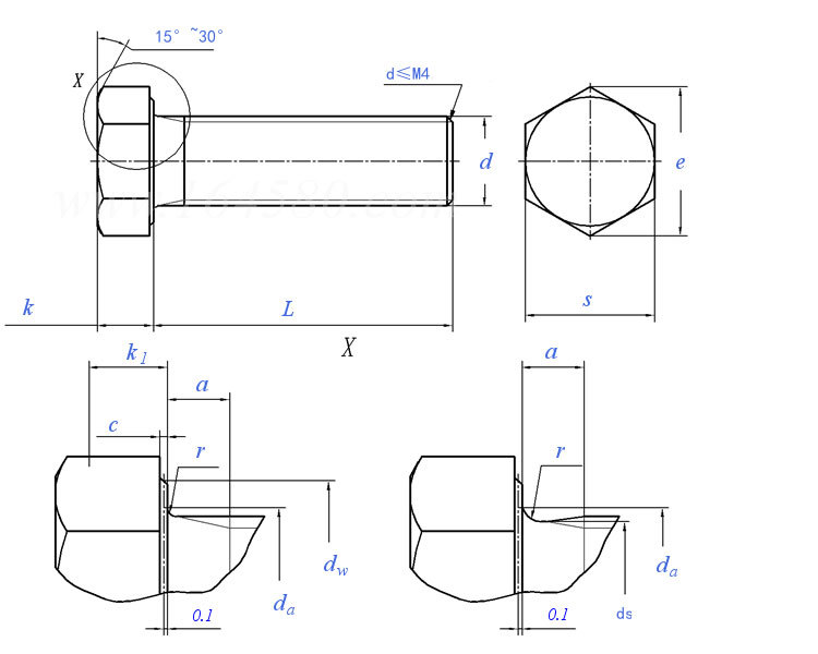 Stainless Steel Hex Bolt